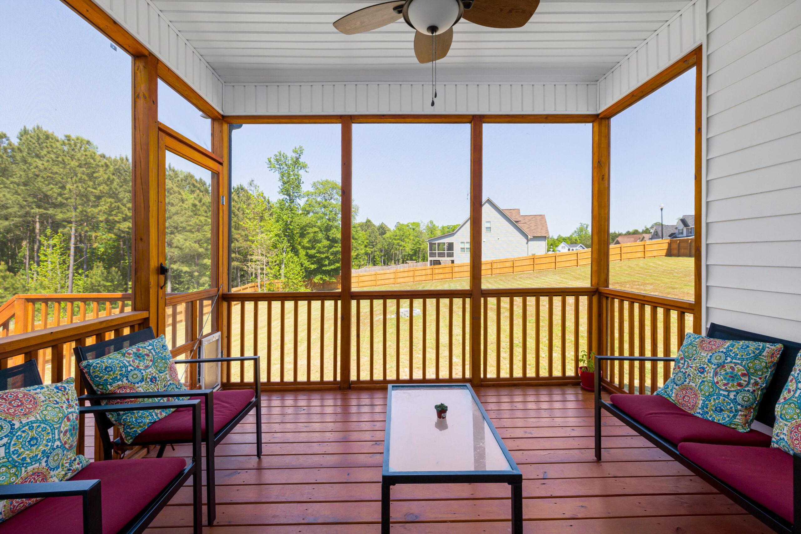 Clean fence deck 12